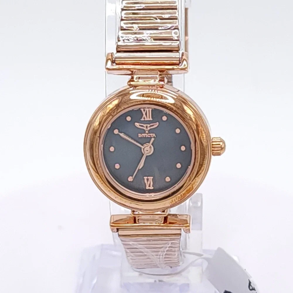 Invicta Specialty I 69079 Women's Watch Rose Gold Black Dial 22mm Quartz New